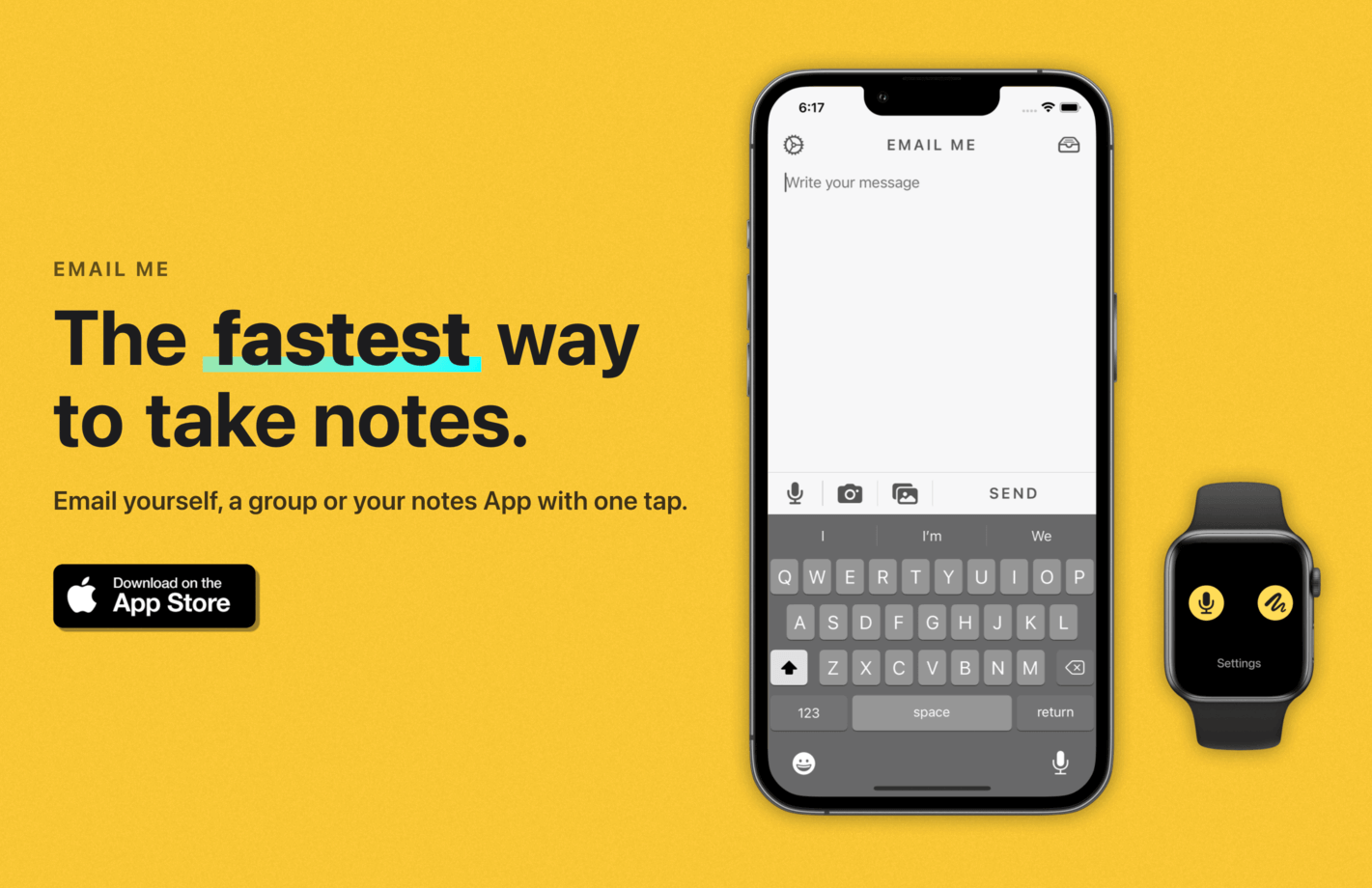 Email Me App new website design featuring modern interface built with Bulma framework for improved user experience