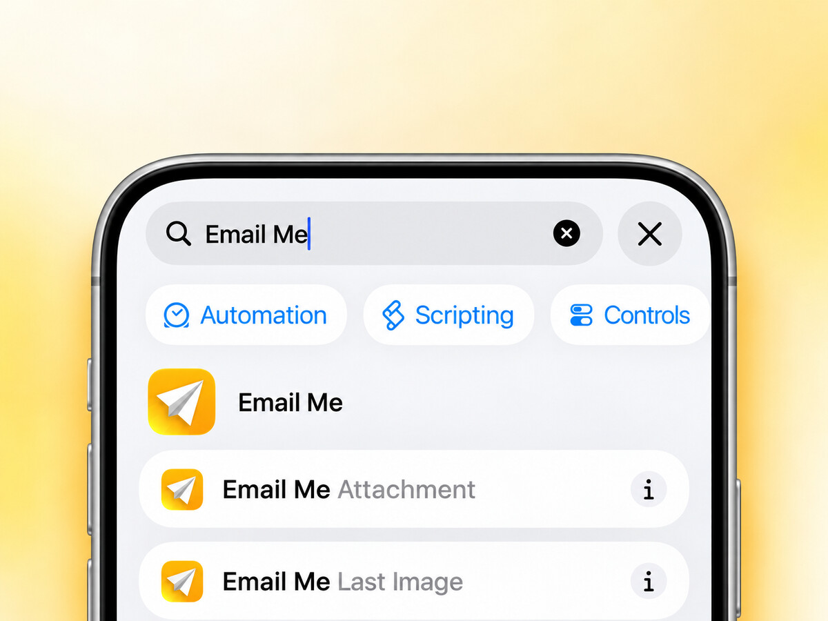 Die Aktionen Email Me Attachment und Last Image in Kurzbefehle Die Aktionen Email Me Attachment und Last Image in Kurzbefehle