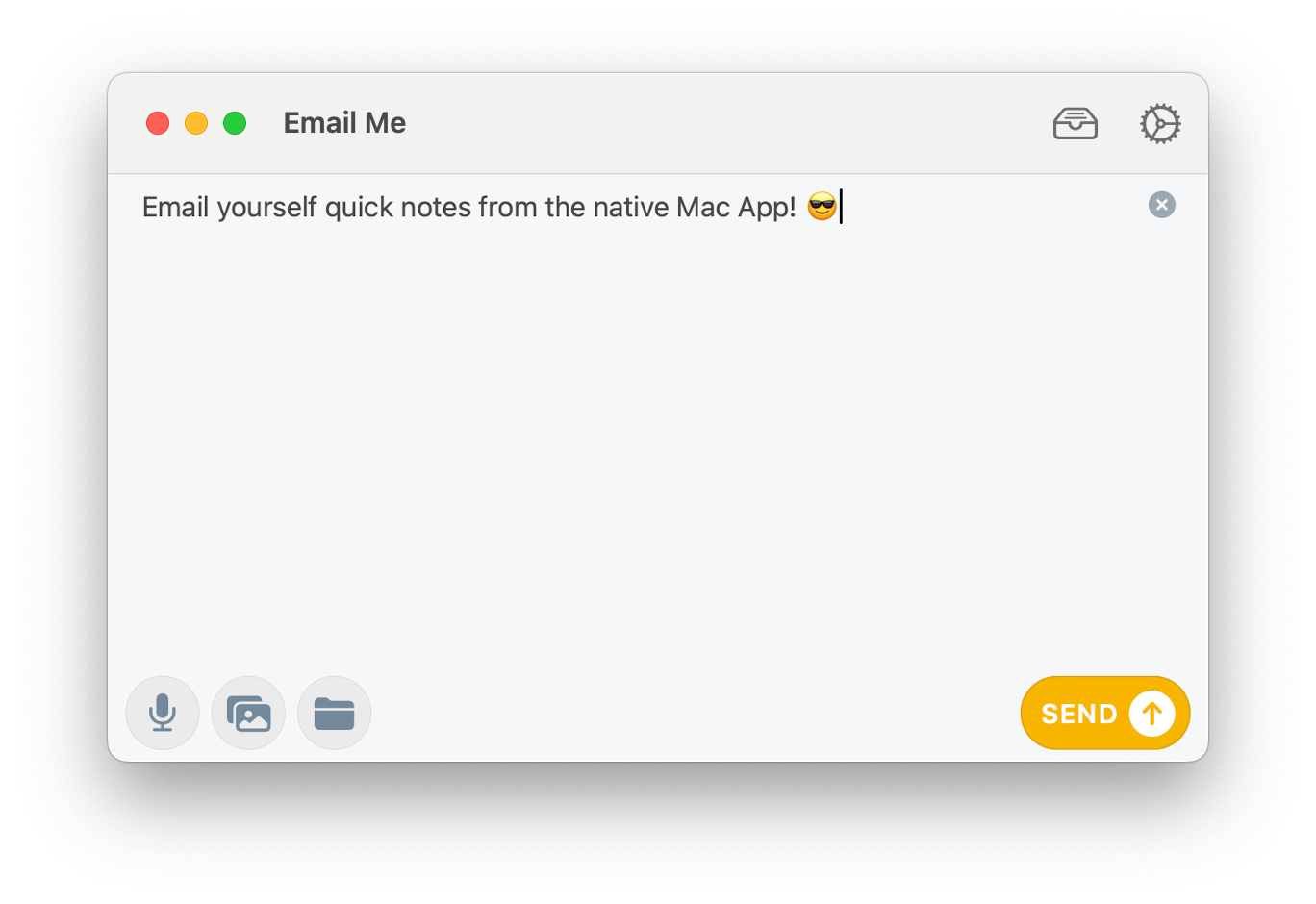 Email Me Mac App Bild